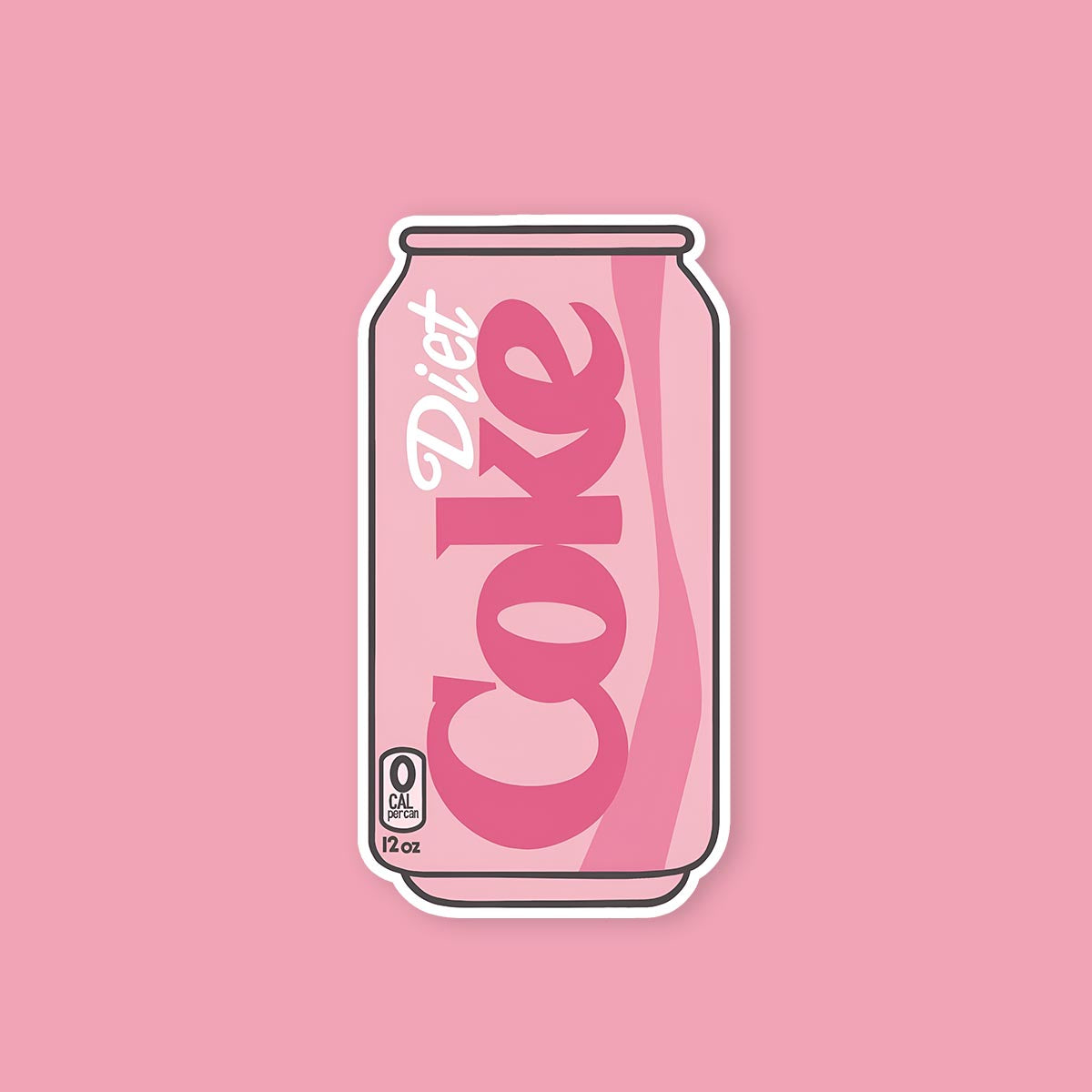 Diet coke sticker