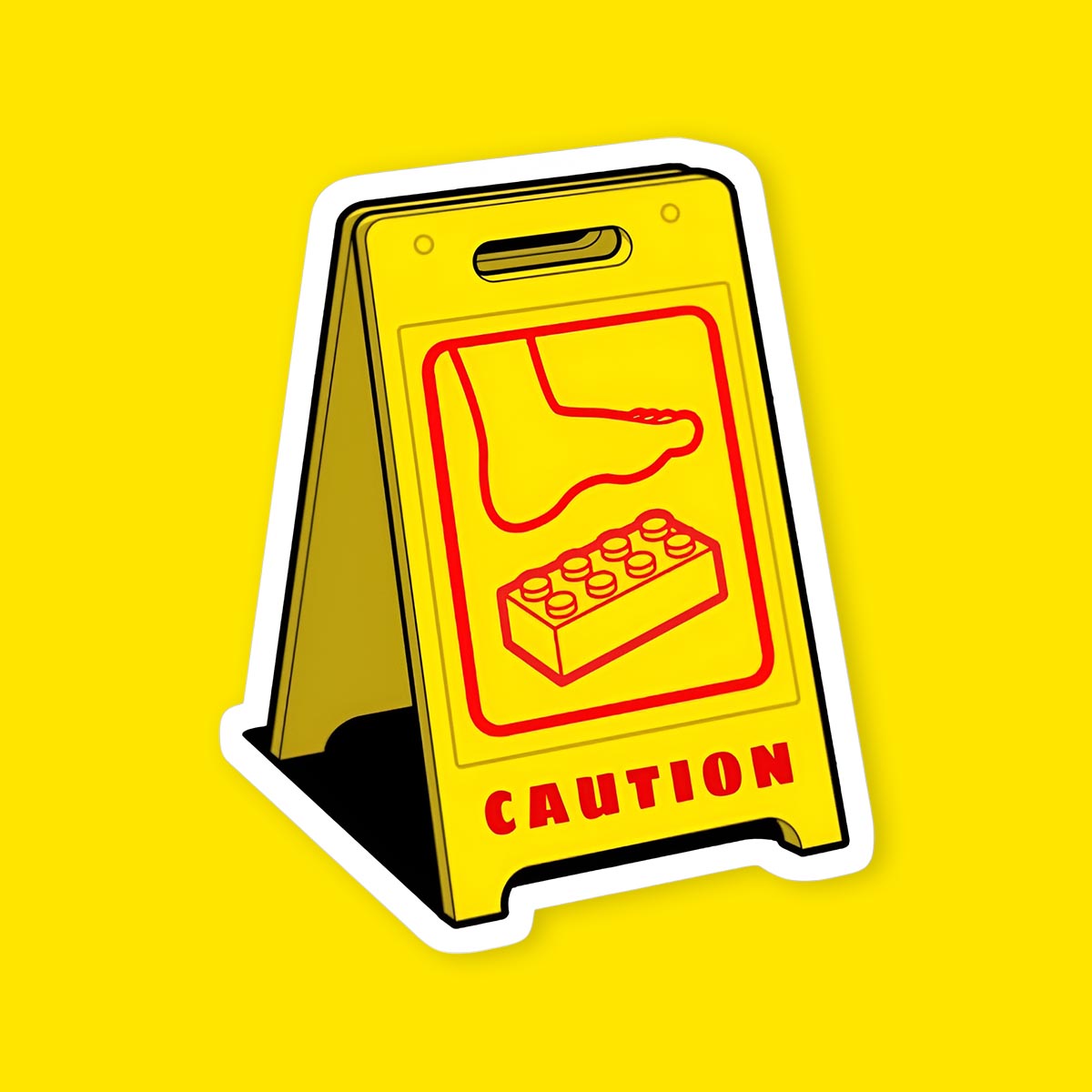 Caution sticker