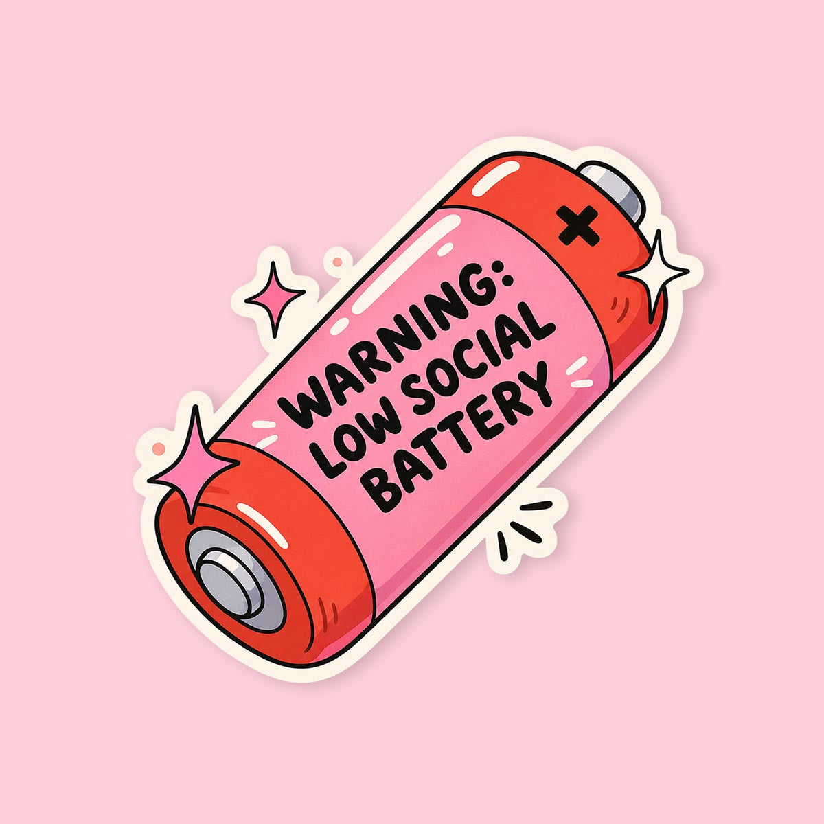 Warning low social battery
