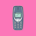 Cell phone square sticker