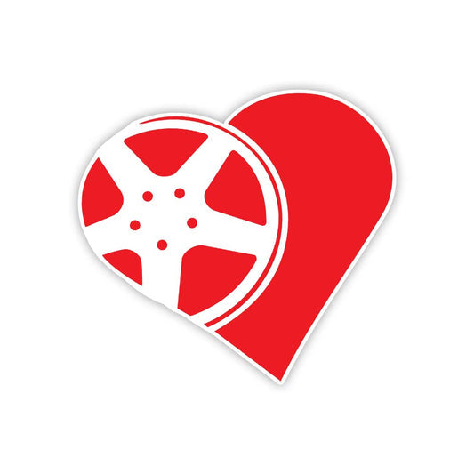 Heart wheel Sticker