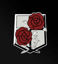 Rose with white Fine art sticker