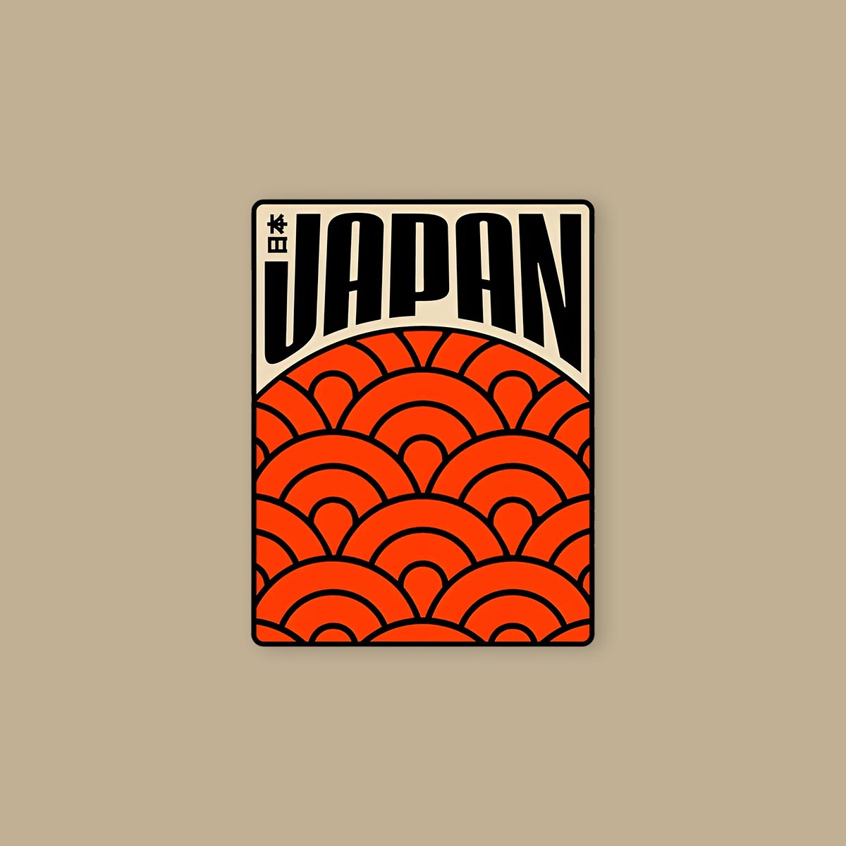 Japan artist card sticker
