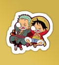 Anime sticker of two friends