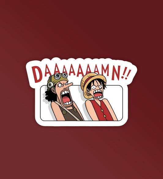 Daaaaamn!!! sticker