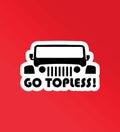 Go topless! sticker