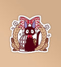Gifting cat sticker