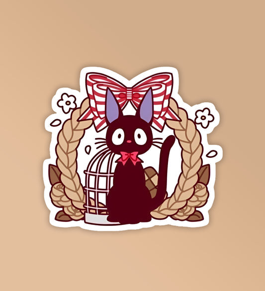 Gifting cat sticker