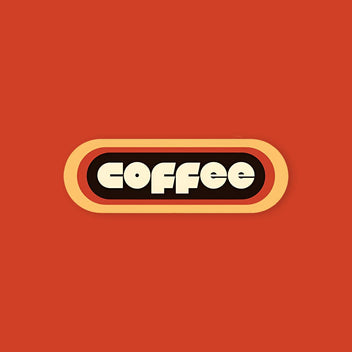 Coffee tag sticker