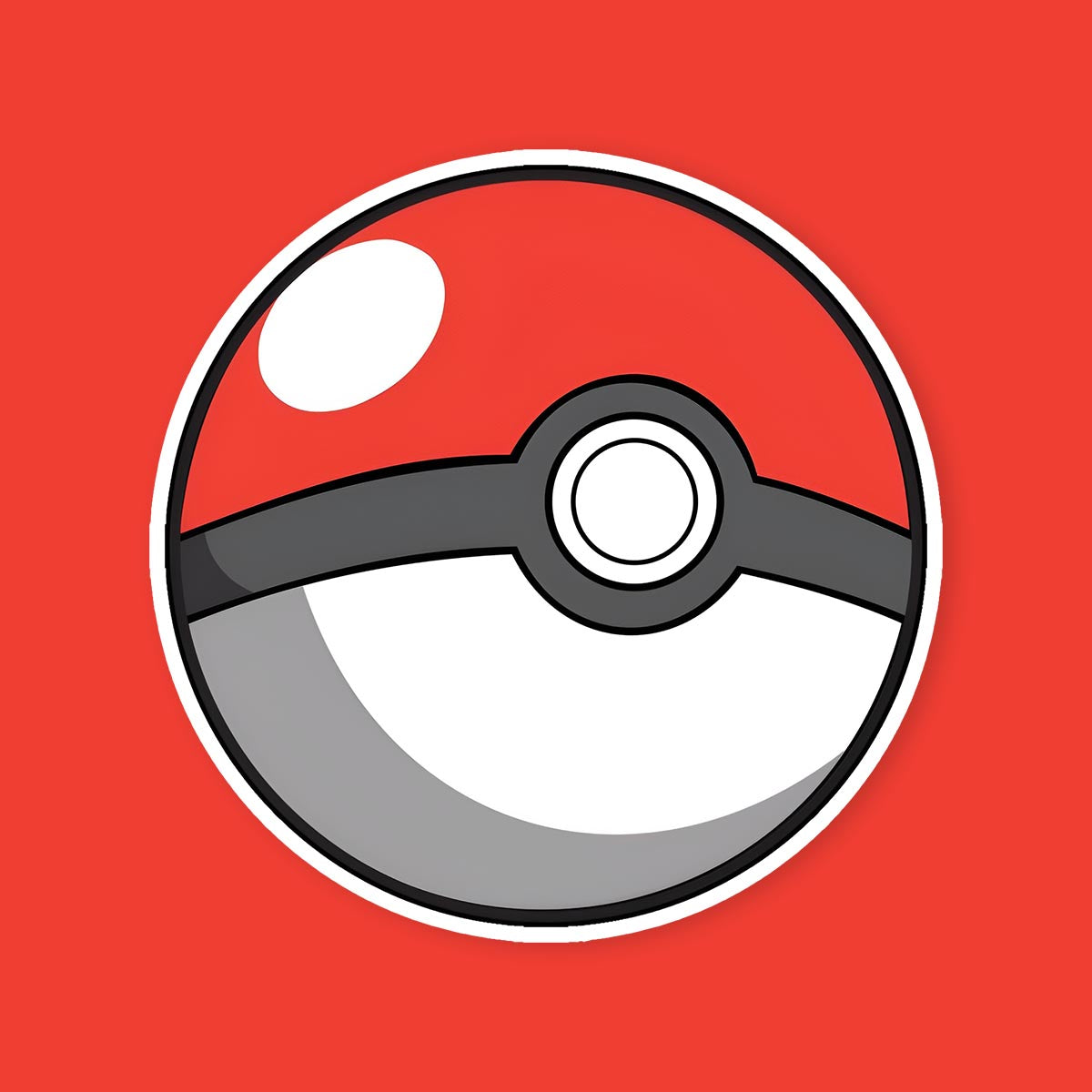 Ball square sticker