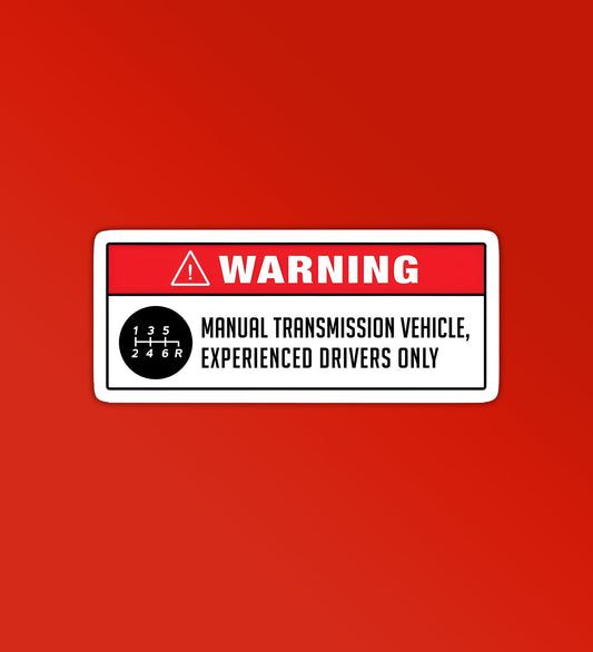 Warning sticker