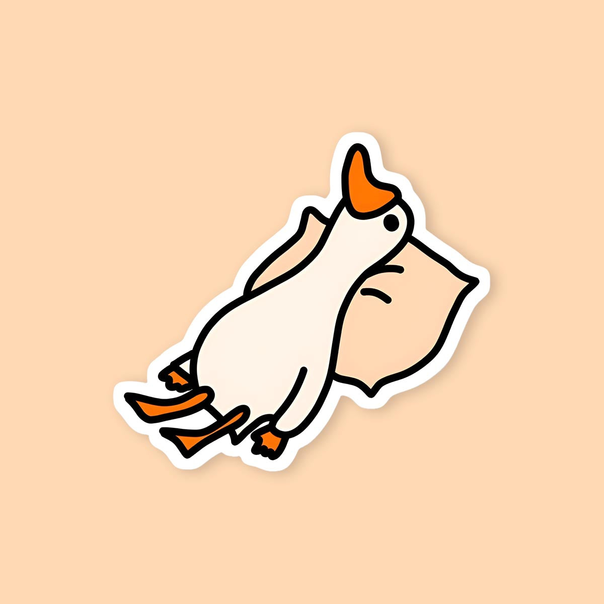 Duck with swag sticker