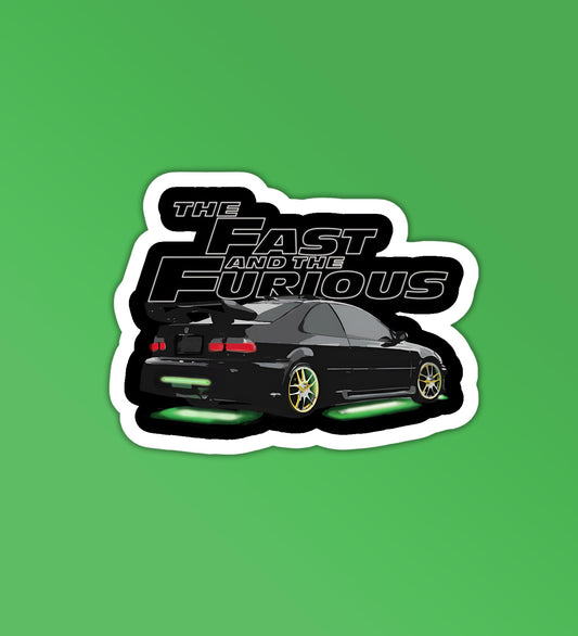 The fast and furious sticker