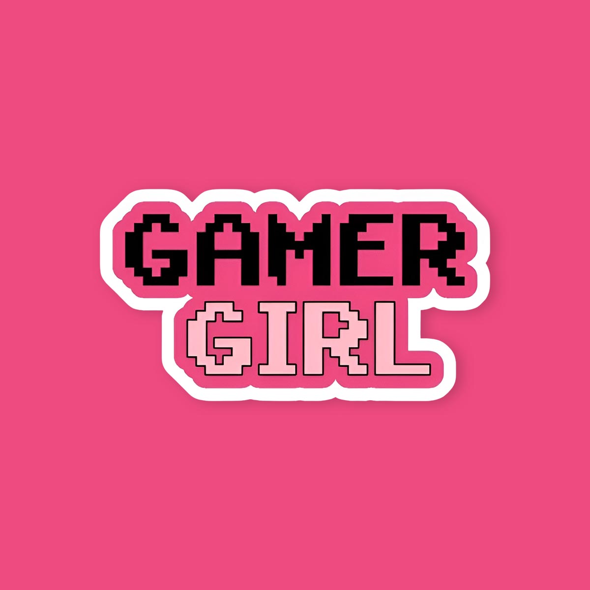 Gamer girl sticker