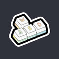 Keyboaed keys sticker