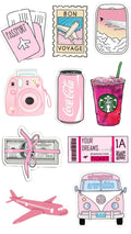 cute girls travel  stickers pack