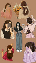 girls stickers pack