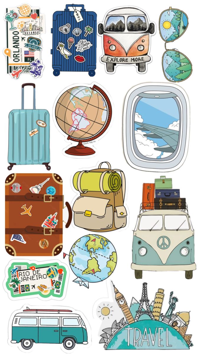 travel sticker pack